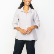 Classic Linen Shaped Shirt - Gull (Only XXL Left) Cheap