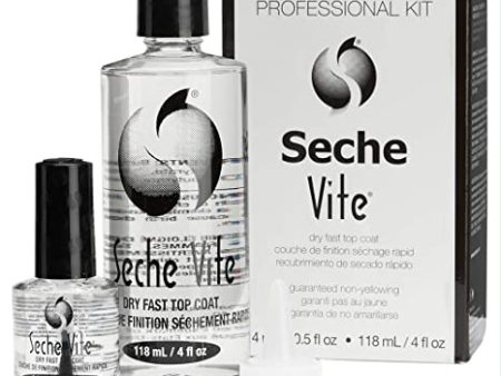 Seche Vite Top Coat Kit (4oz refill + 0.5oz) 18pcs. case Online