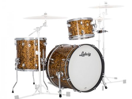 Ludwig Neusonic 3pc Shell Pack, Butterscotch Pearl Hot on Sale