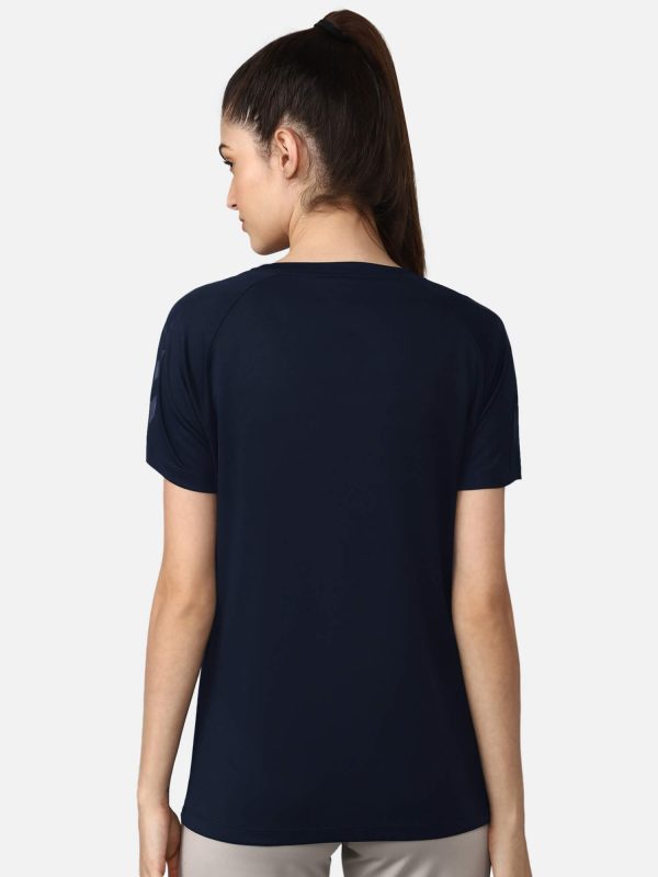 Azure Polyester T-Shirt Online Hot Sale