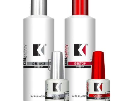 KUPA GelFinity Gel Base  Topcoat bundle For Cheap