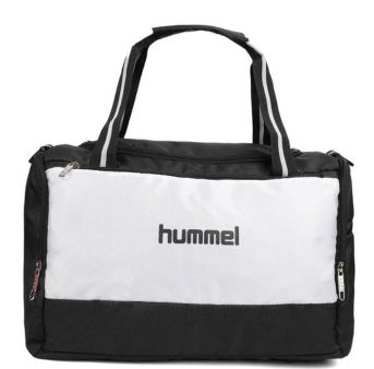 Hummel Monochrome Black white Gym Duffle Bag Online Hot Sale