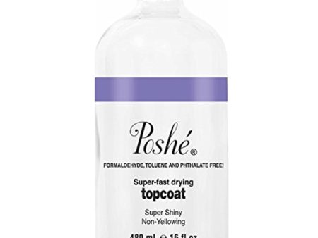 Poshe Lacquer Top Coat 16oz (12pcs case, 44 cases pallet)1 COUNT on Sale