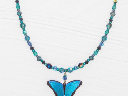 Bella Butterfly Beaded Necklace Online