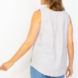 Side Button Tank - Gull (Only S + XXL Left) Sale