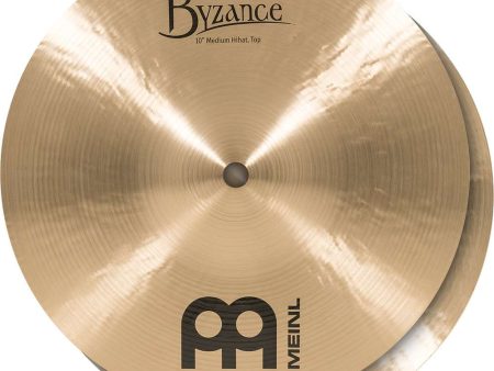 Meinl Byzance Traditional 10” Medium Hi-Hat Cymbals B10MH For Cheap