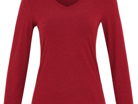 Super Soft Long Sleeve V-Neck - 2 Colours Hot on Sale