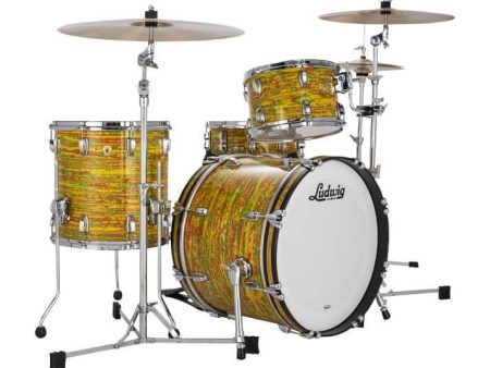 Ludwig Classic Maple Drum Kit Shell Pack, Citrus Mod Fashion