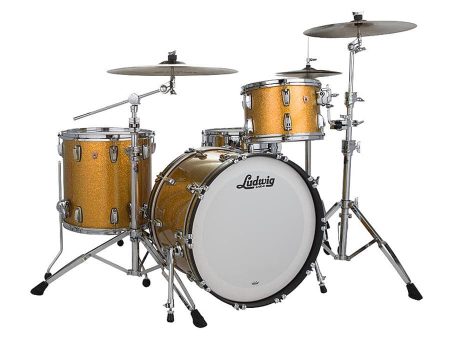 Ludwig Classic Maple Drum Kit Shell Pack, Gold Sparkle on Sale