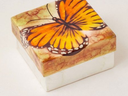 Monarch Butterfly Capiz Shell Box Hot on Sale