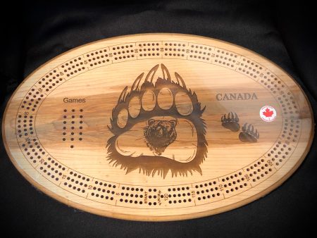 Crib Board - Bear Paw w  Head on Sale