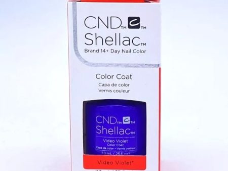 CND Shellac - Video Violet - 0.25oz   7.3ml Online Sale