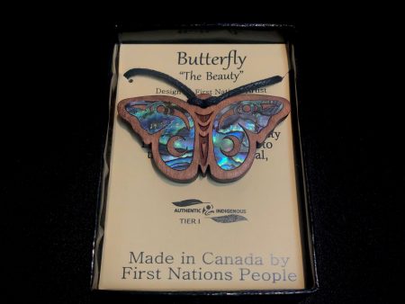 Butterfly - Wooden Pendant Hot on Sale