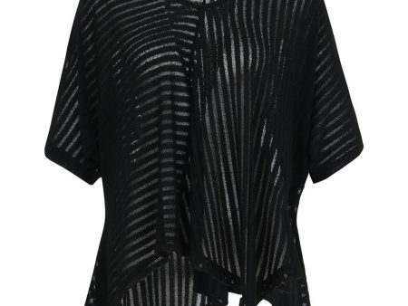 Short Sleeve Black Mesh Top For Sale