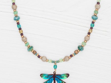 Dragonfly Dreams Beaded Necklace Online Sale