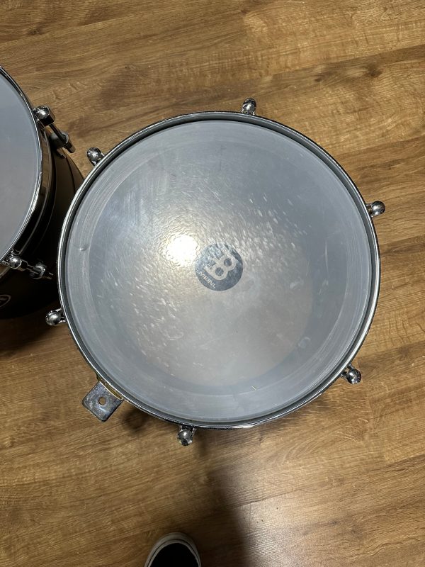 Meinl Percussion MTT1415BK Marathon Series 14 and 15 Black Timbales #1028 For Sale