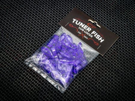 Tuner Fish Lug Locks Purple 24 Pack For Sale