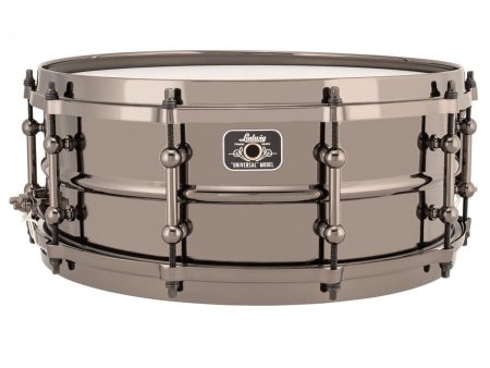 Ludwig Universal Brass Snare Drum 14 x 5.5  - Black Hardware LU5514 Cheap