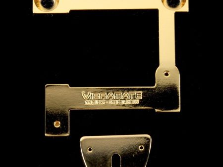 Vibramate Quick Mount Bigsby Tailpiece Kit for Semi-Hollow Bodies (Gold) For Cheap