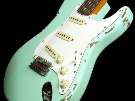 Fender Custom Shop 1960 Roasted Alder Stratocaster Electric Guitar Heavy Relic Surf Green Hot on Sale