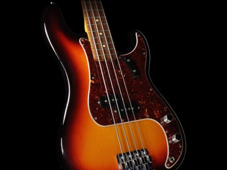 Used 2012 Fender American Vintage Electric  62 Precision Bass Guitar 3-Tone Sunburst For Discount