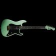 Used Charvel Custom Shop Nitro San Dimas Electric Guitar Seafoam Sparkle with Platinum Overspray For Sale