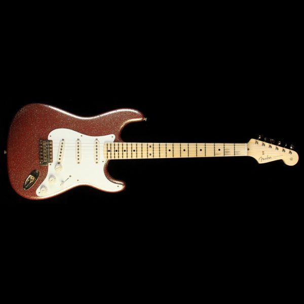 Fender Custom Shop 1957 Stratocaster Heavy Relic Gold Sparkle over Red Base For Sale