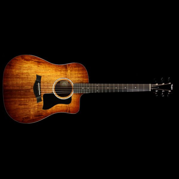 Taylor 220ce-K Deluxe Koa Dreadnought Acoustic Guitar Edgeburst Online Sale