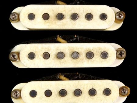 Bare Knuckle Apache Single Coil Pickup Set Aged Parchment Vintage Stagger Cheap