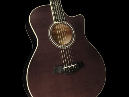 Taylor Custom Shop Grand Symphony Baritone 8-String Acoustic-Electric Guitar Sitka Spruce and Flame Maple Charcoal Black Supply