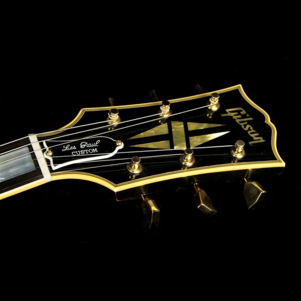 Gibson Custom Shop Music Zoo Exclusive Roasted 1957 Les Paul Custom Electric Guitar Aged Ebony Online Hot Sale