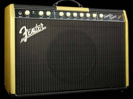 Used Fender Limited Edition Super-Sonic 1x12  22w Combo Amplifier Gold and Black Discount