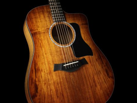 Taylor 220ce-K Deluxe Koa Dreadnought Acoustic Guitar Edgeburst Online Sale