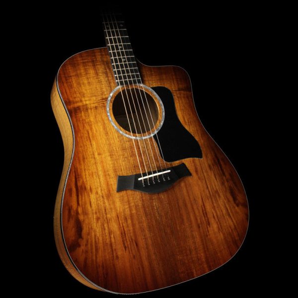 Taylor 220ce-K Deluxe Koa Dreadnought Acoustic Guitar Edgeburst Online Sale