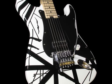 Used EVH Stripe Series Electric Guitar Black with White Stripes Supply