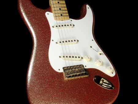 Fender Custom Shop 1957 Stratocaster Heavy Relic Gold Sparkle over Red Base For Sale